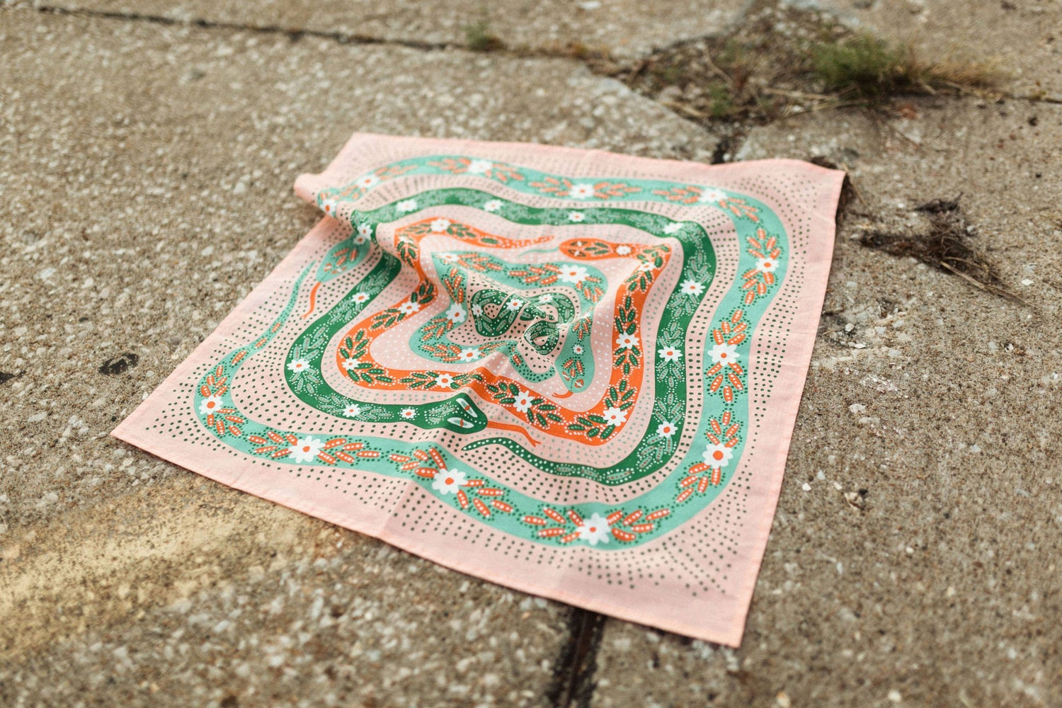 No. 069 Snakes Pink - MST GoodsBandanasHandker Bandanas
