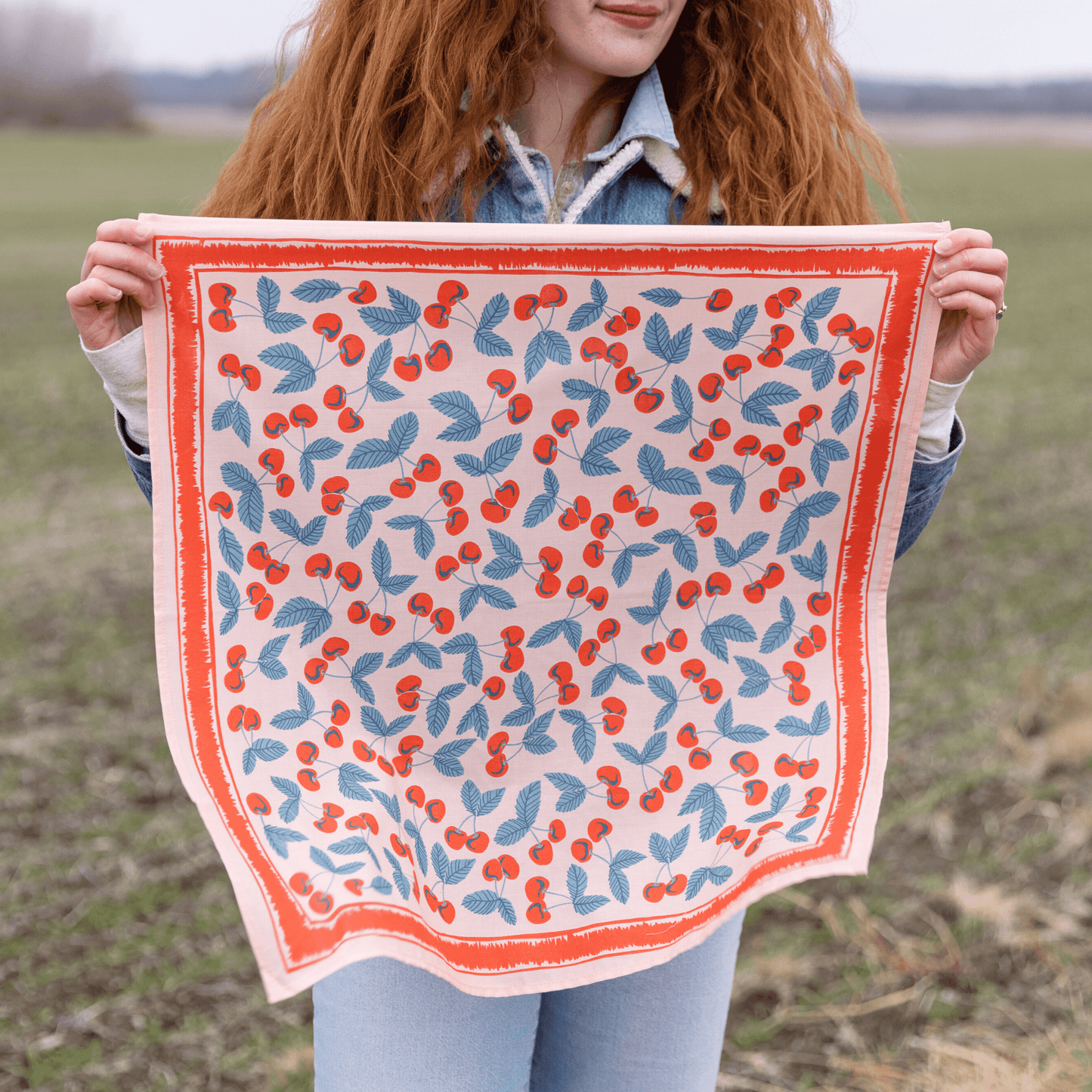 No. 077 Cherry Bandana - MST GoodsBandanasHandker Bandanas
