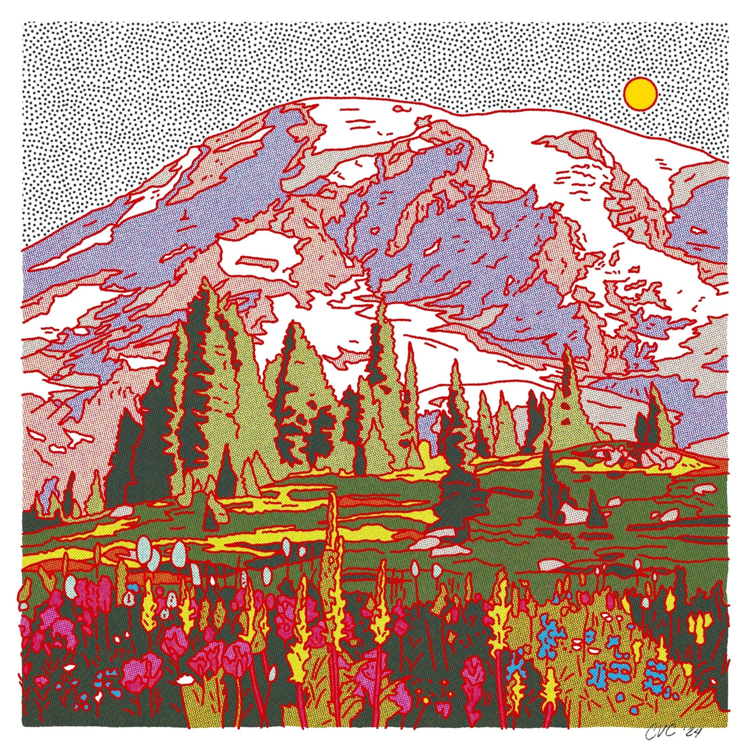 Northern Mountain 5 - MST GoodsArt PrintCaroline Clark