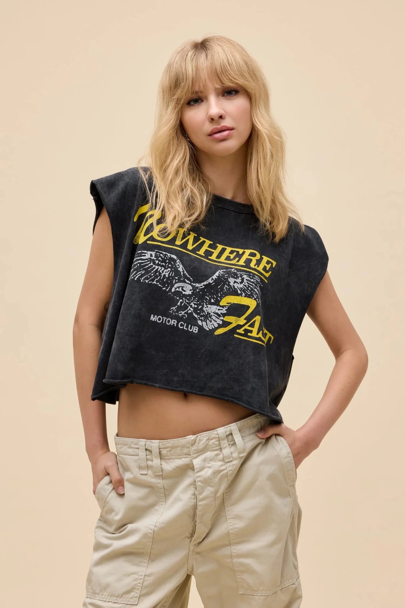 Nowhere Fast Cropped Muscle Tank - MST GoodsDaydreamer