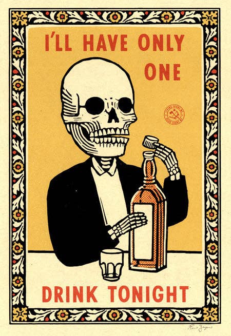 Only One Drink 5.5"x8" Print RZA - MST GoodsRavi Zupa Arts