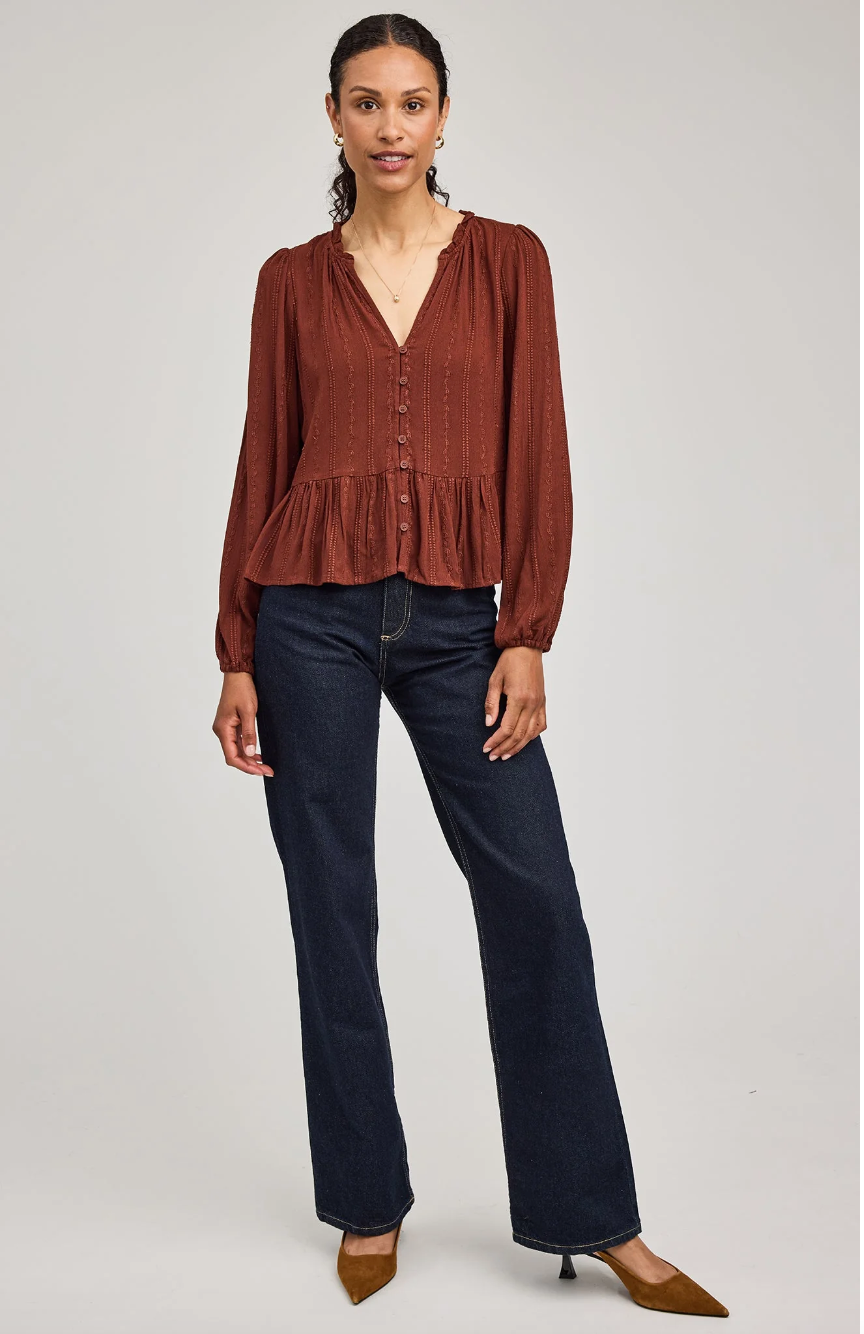 Ophelia Blouse Mahogany