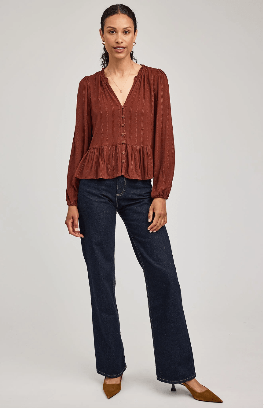 Ophelia Blouse Mahogany - MST GoodsGentle Fawn