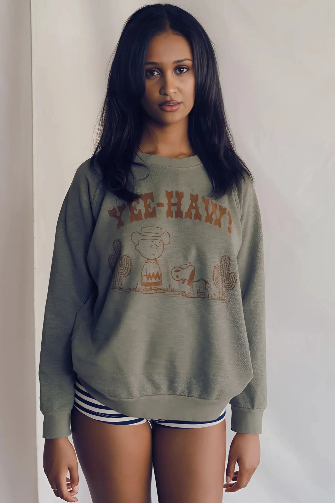 Peanuts "Yee-Haw!" Pullover Sweatshirt
