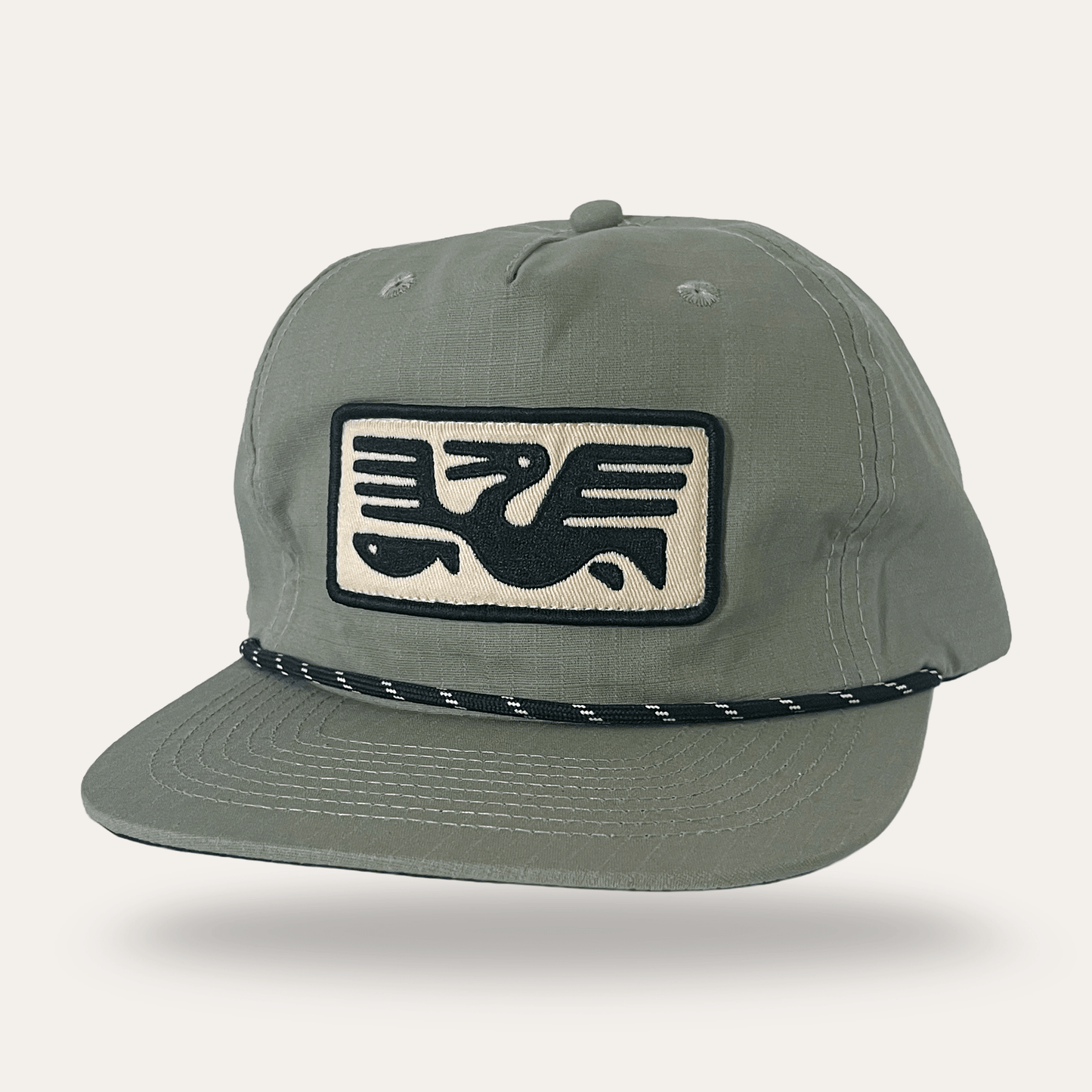 Pelican with Fish Hat - Cotton Ripstop - Sage - MST GoodsSunday Lounge