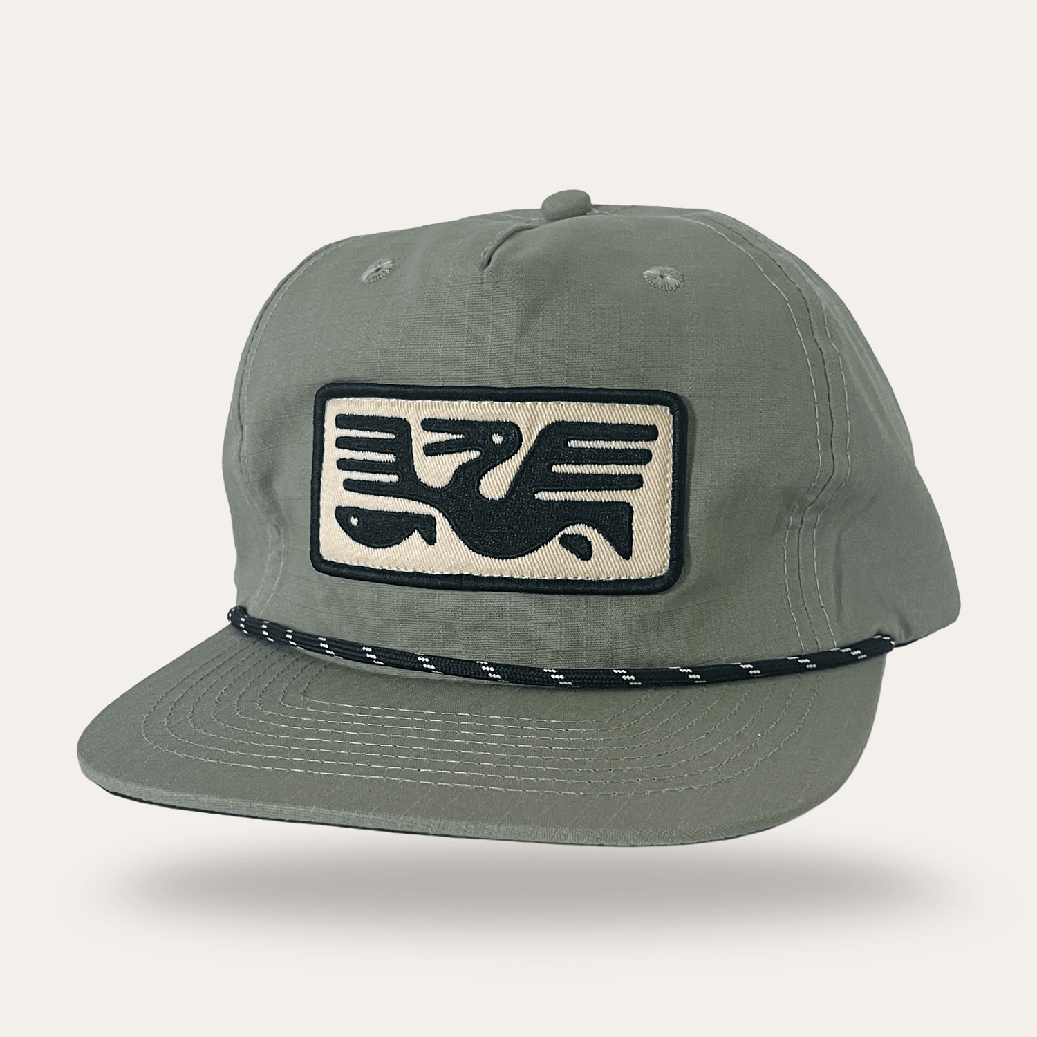 Pelican with Fish Hat - Cotton Ripstop - Sage - MST GoodsSunday Lounge