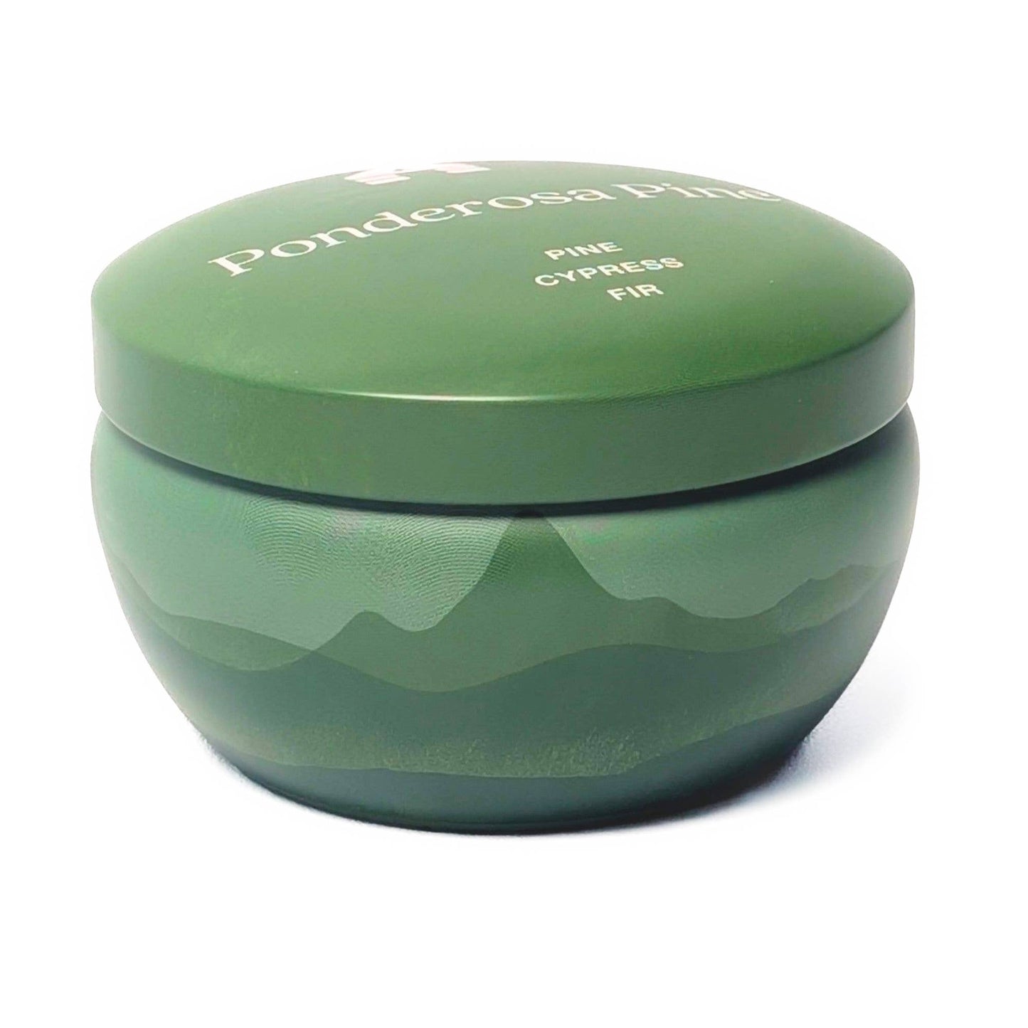 Green container with lid on a white background
