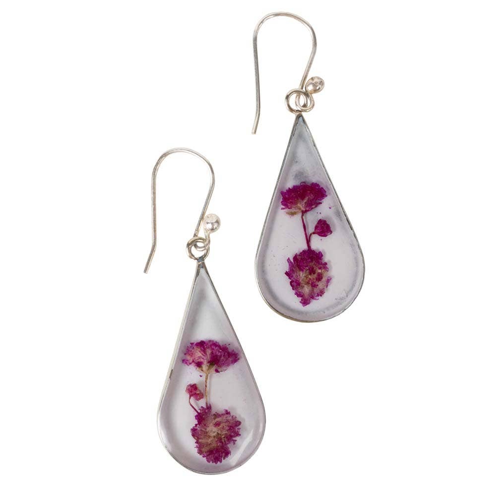 Purple Rain Flower Earrings - MST GoodsTen Thousand Villages
