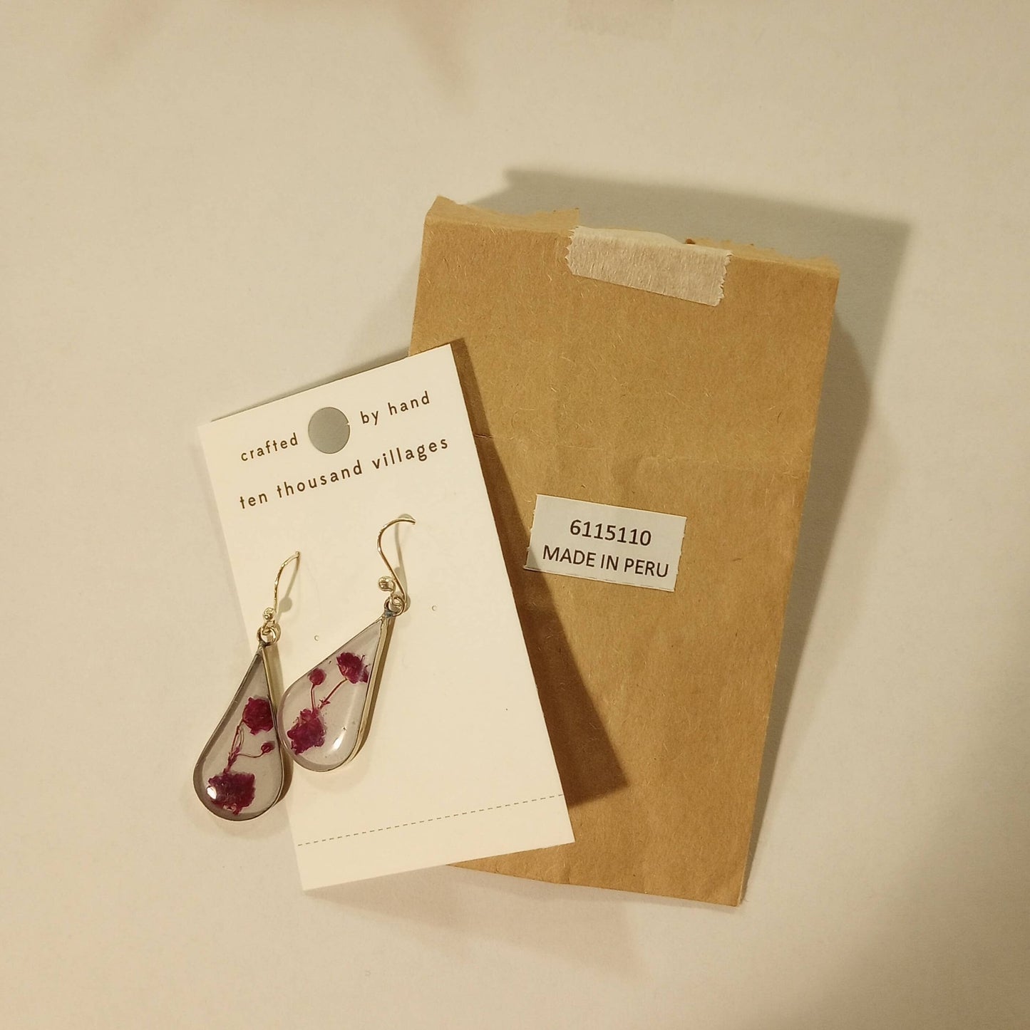 Purple Rain Flower Earrings - MST GoodsTen Thousand Villages
