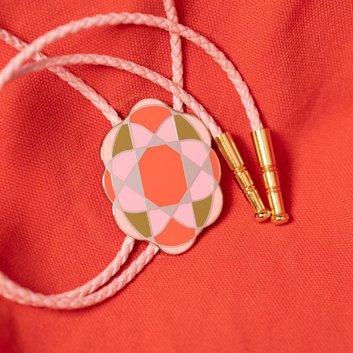 Quilt Cameo Bolo Tie - MST GoodsTiny Deer Studio