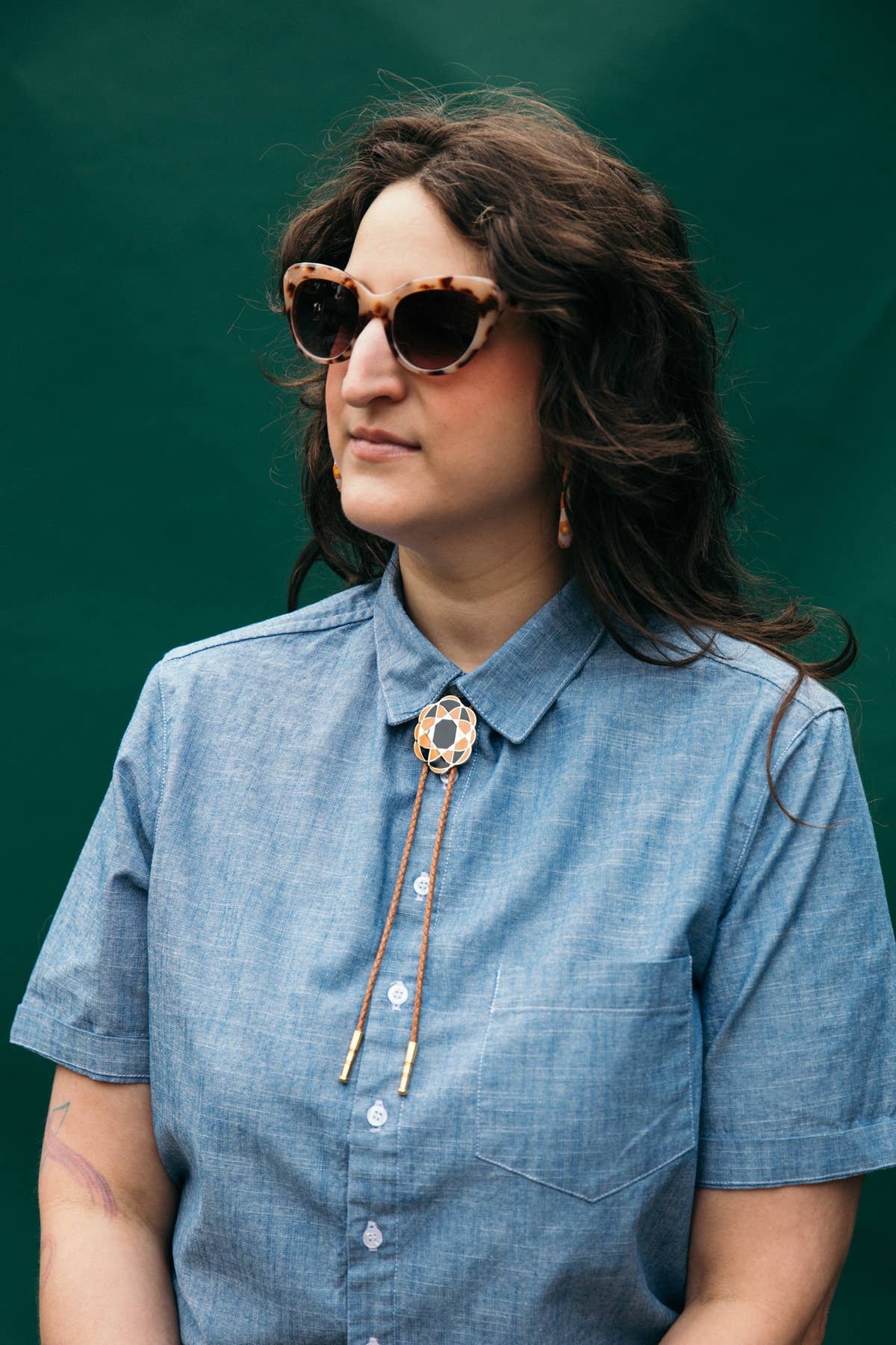 Quilt Cameo Bolo Tie - MST GoodsTiny Deer Studio