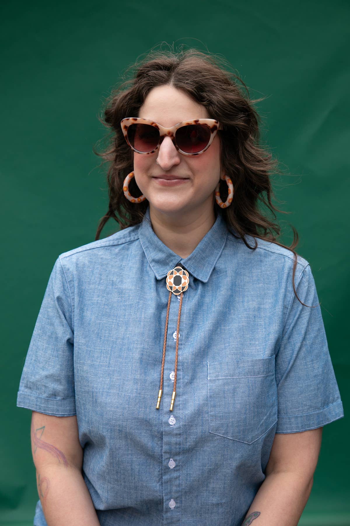 Quilt Cameo Bolo Tie - MST GoodsTiny Deer Studio