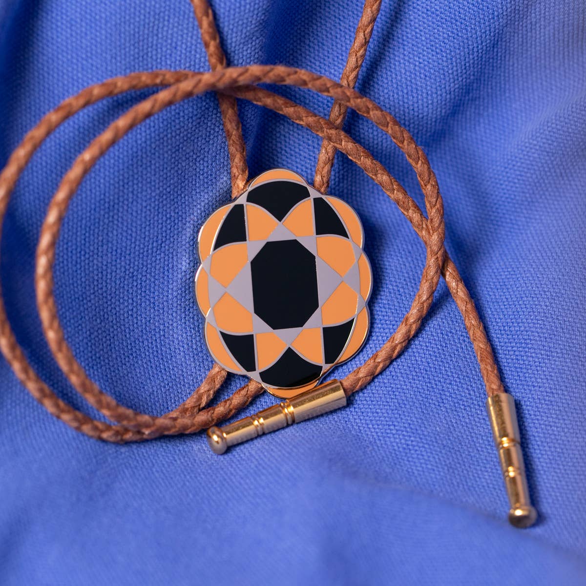 Quilt Cameo Bolo Tie - MST GoodsTiny Deer Studio