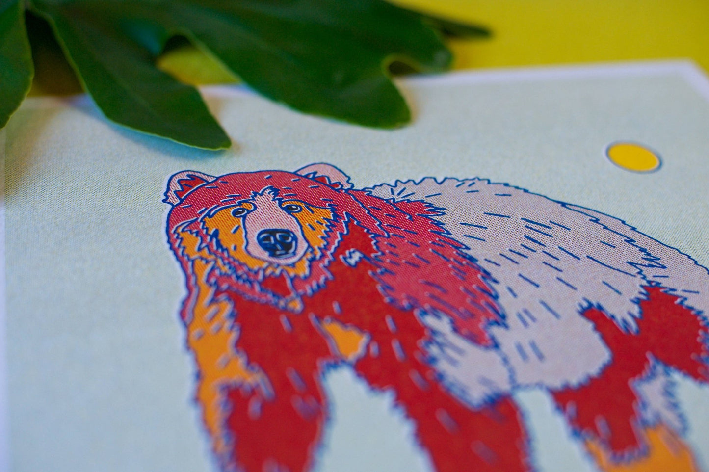 Rainbow Bear 12x12 - MST GoodsArt PrintCaroline Clark