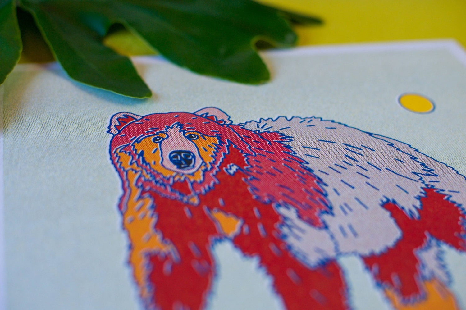 Rainbow Bear 12x12 - MST GoodsArt PrintCaroline Clark