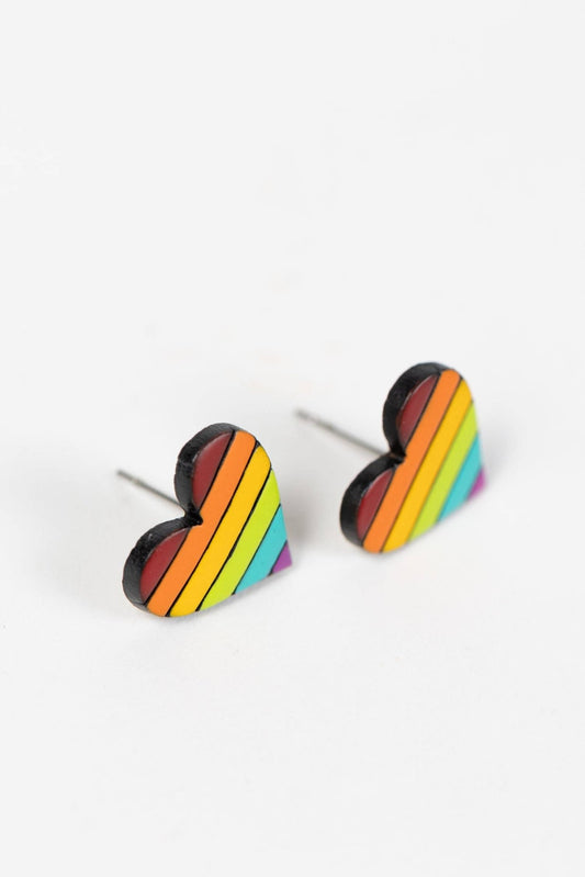 Rainbow Heart Gourd Earrings - MST GoodsEarringsTen Thousand Villages