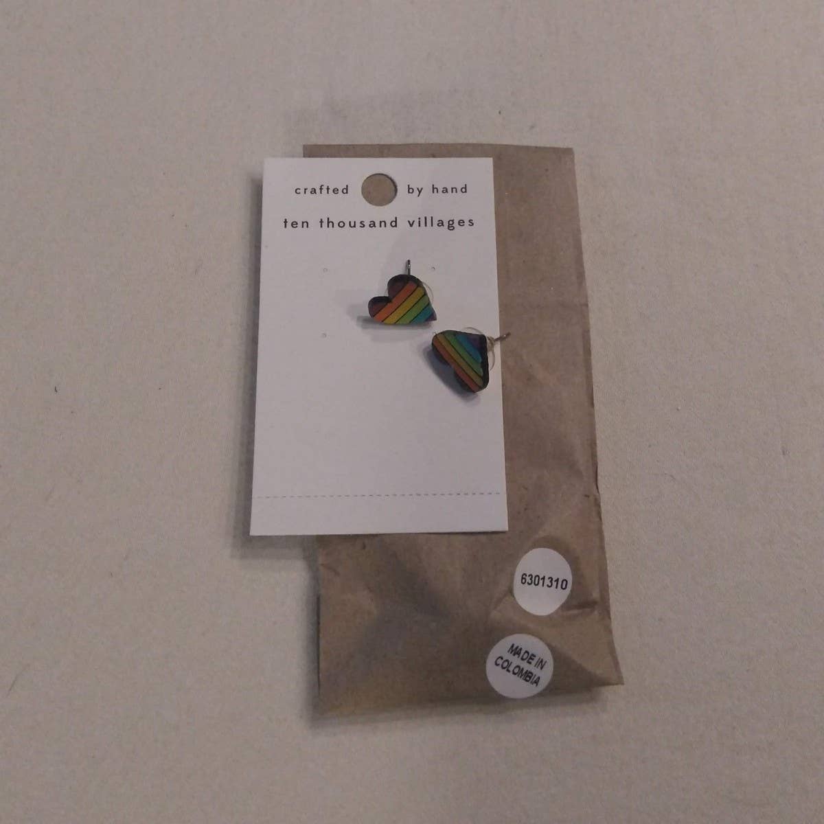 Rainbow Heart Gourd Earrings - MST GoodsEarringsTen Thousand Villages