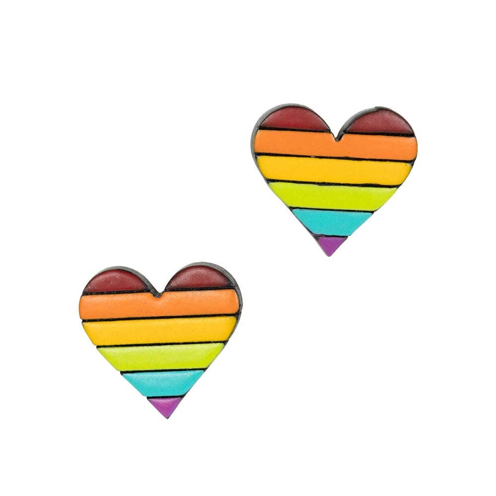 Rainbow Heart Gourd Earrings - MST GoodsEarringsTen Thousand Villages