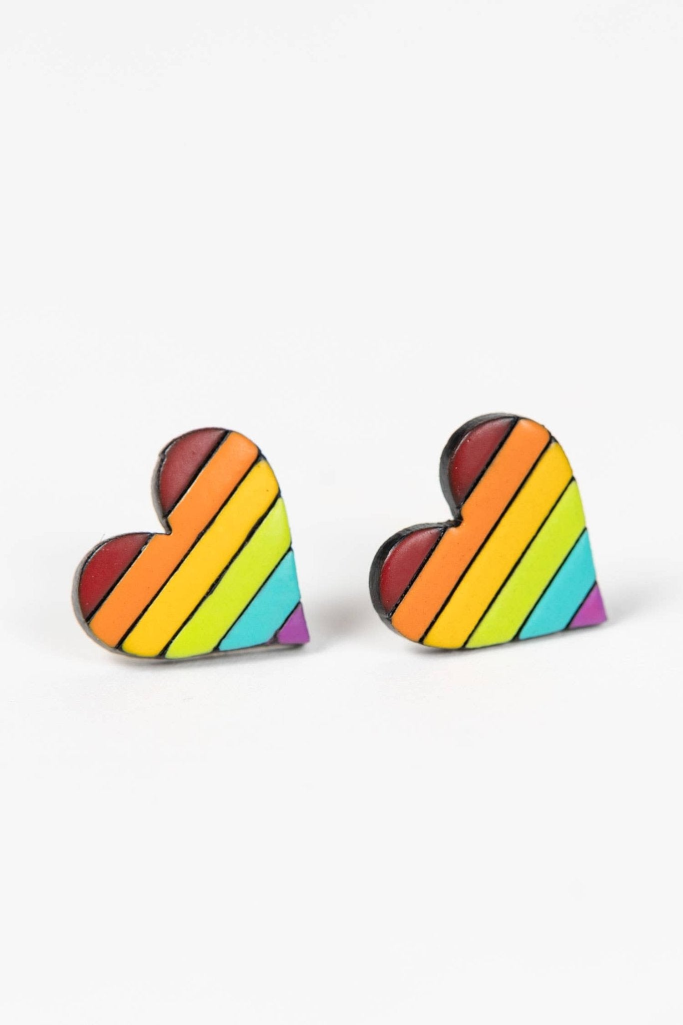 Rainbow Heart Gourd Earrings - MST GoodsEarringsTen Thousand Villages