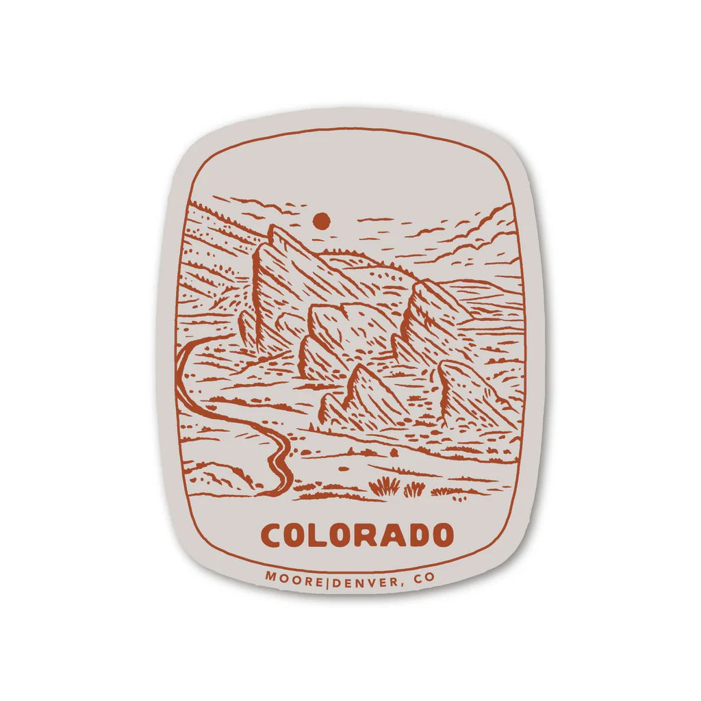 Red Rocks Sticker - MST GoodsMoore Collection