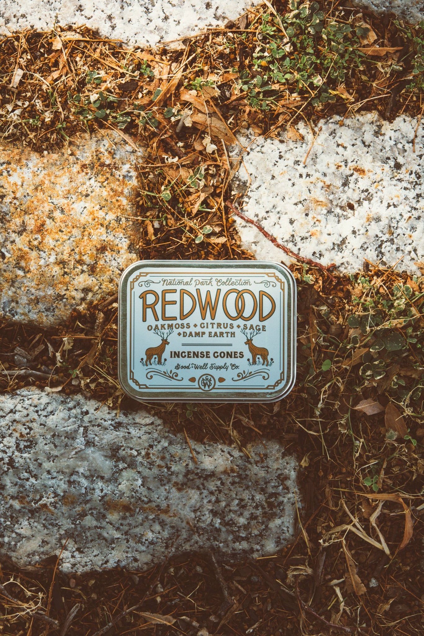 Redwood Incense - Oakmoss Sage Citrus + Damp Earth - MST GoodsGood & Well Supply Co.
