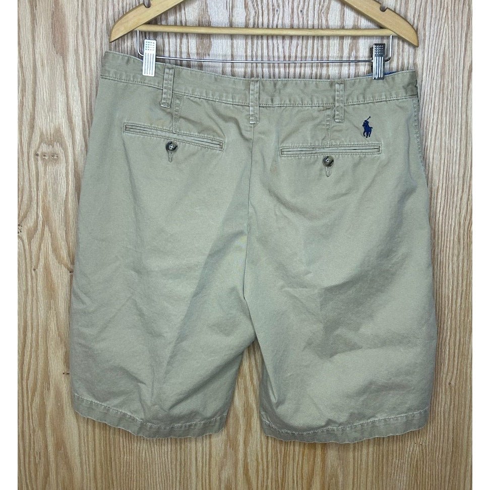 Relaxed Fit Polo Ralph Lauren Tan Men's Shorts Size 32 Khaki - MST GoodsPolo Ralph Lauren