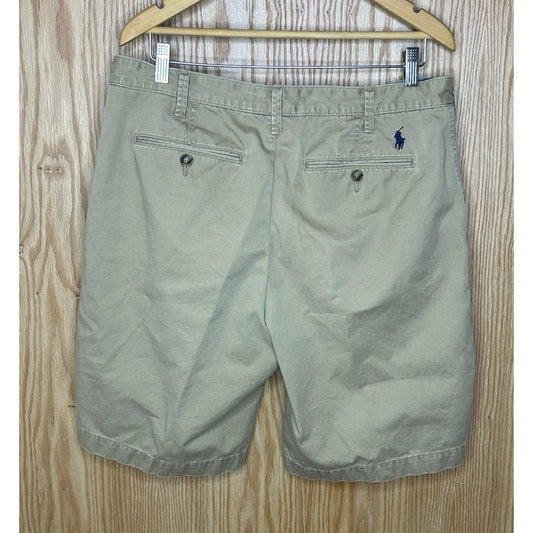 Relaxed Fit Polo Ralph Lauren Tan Men's Shorts Size 32 Khaki - MST GoodsPolo Ralph Lauren