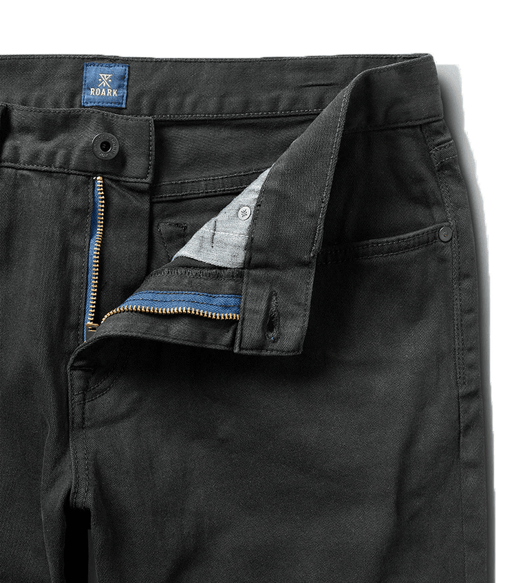 Roark HWY 128 Straight Fit Broken Twill Jeans - Black - MST GoodsClothingRoark