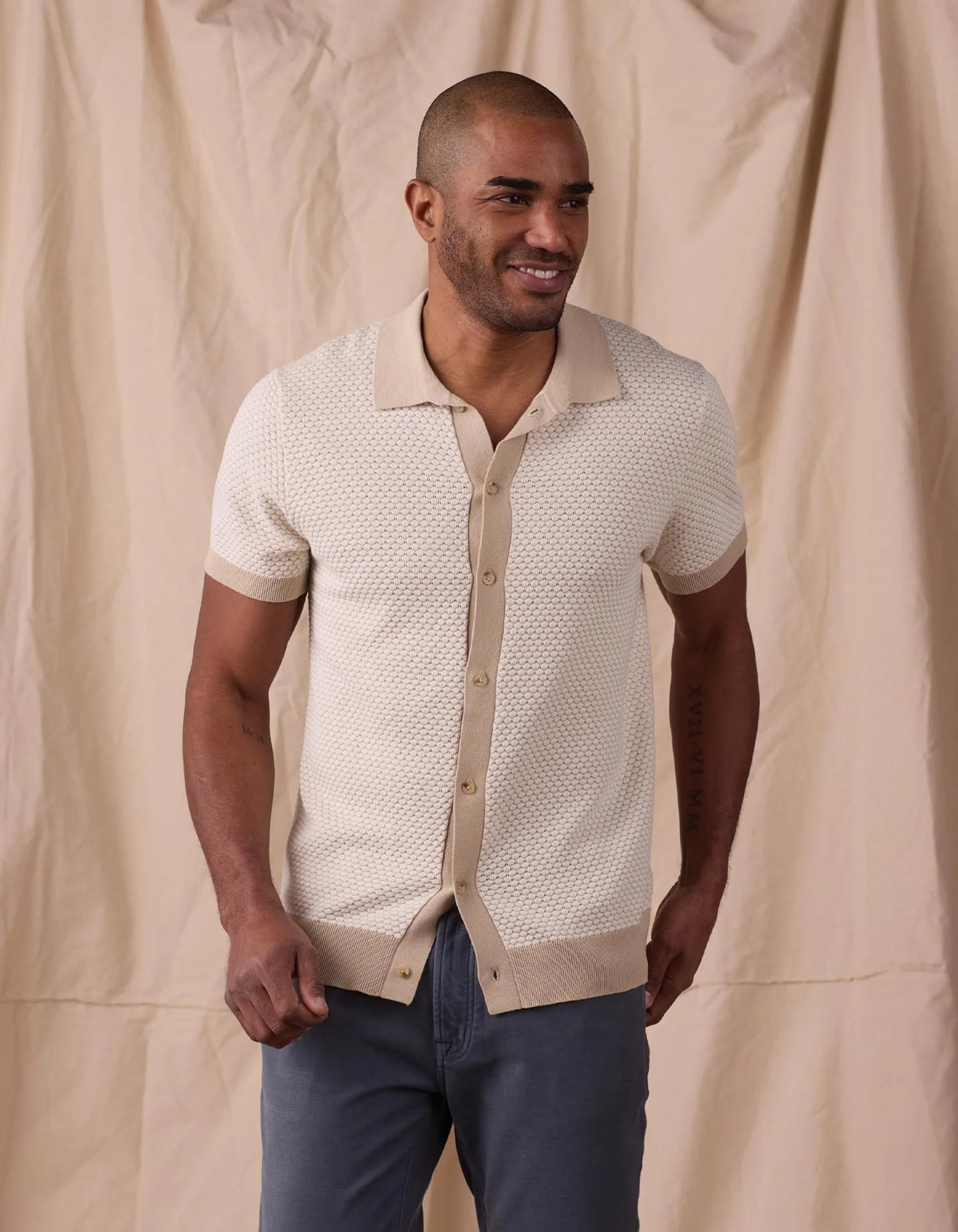 Robles Knit Jacquard Button Up - MST GoodsThe Normal Brand