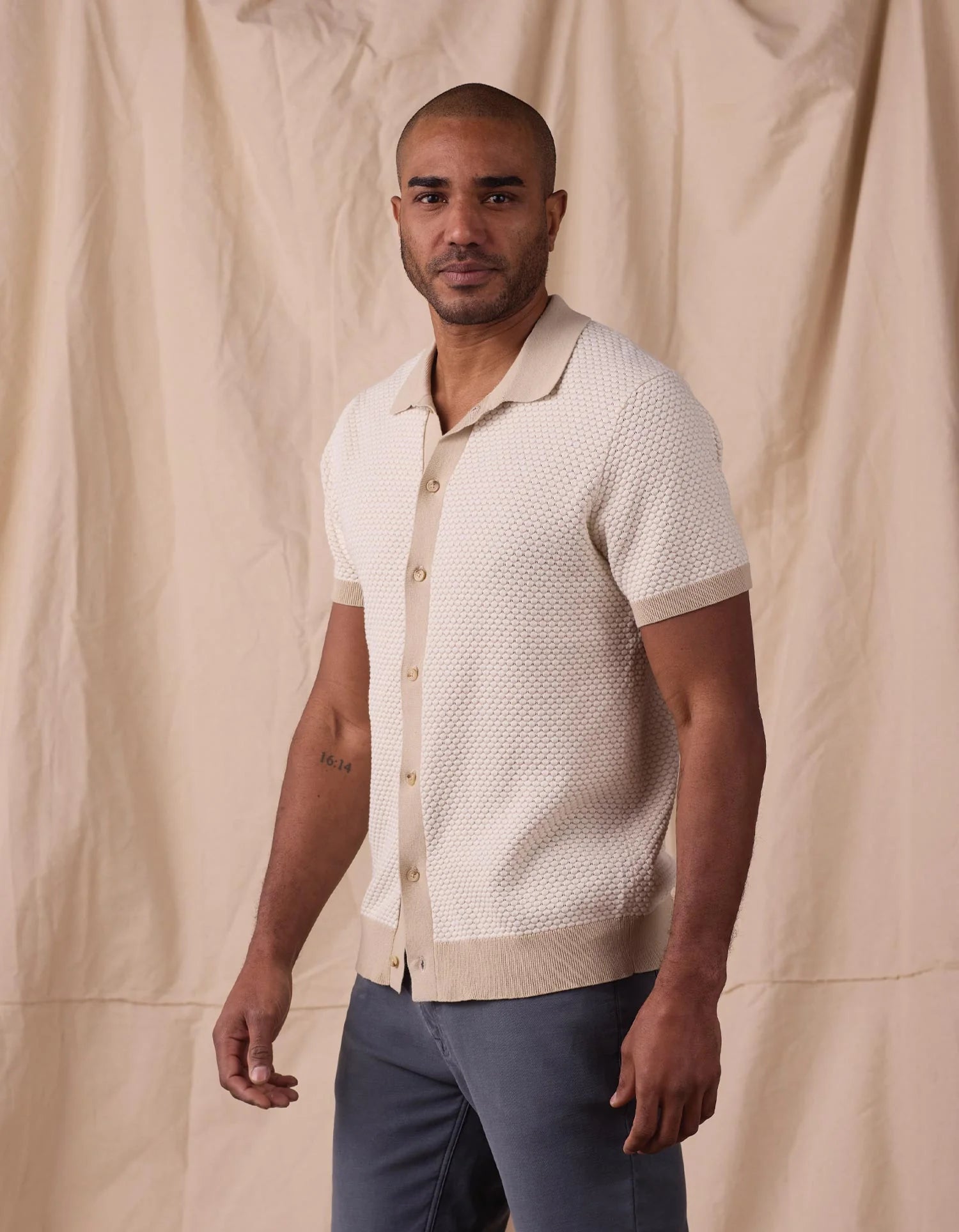 Robles Knit Jacquard Button Up - MST GoodsThe Normal Brand