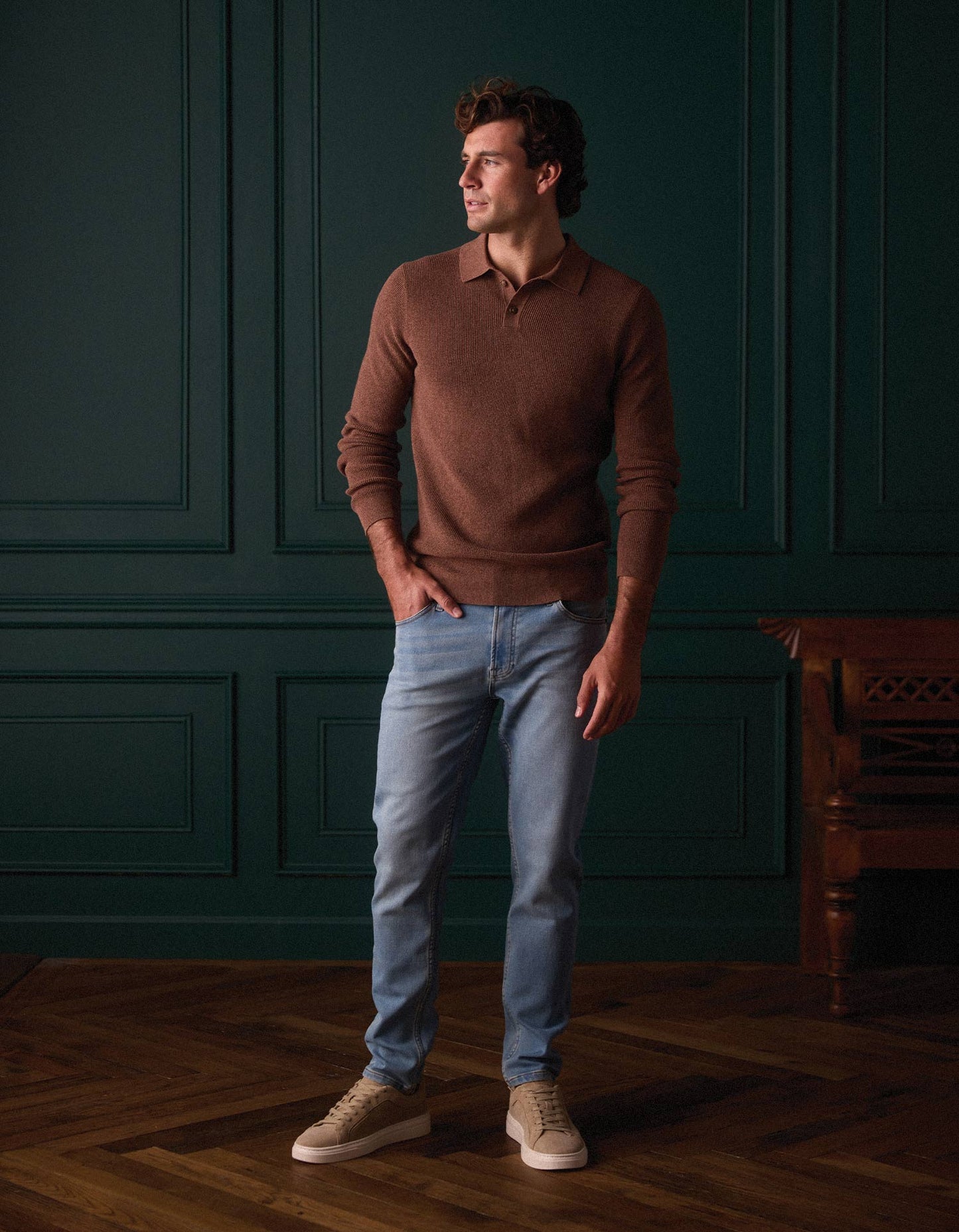 Robles Knit Waffle Stitch Polo - MST GoodsPoloThe Normal Brand