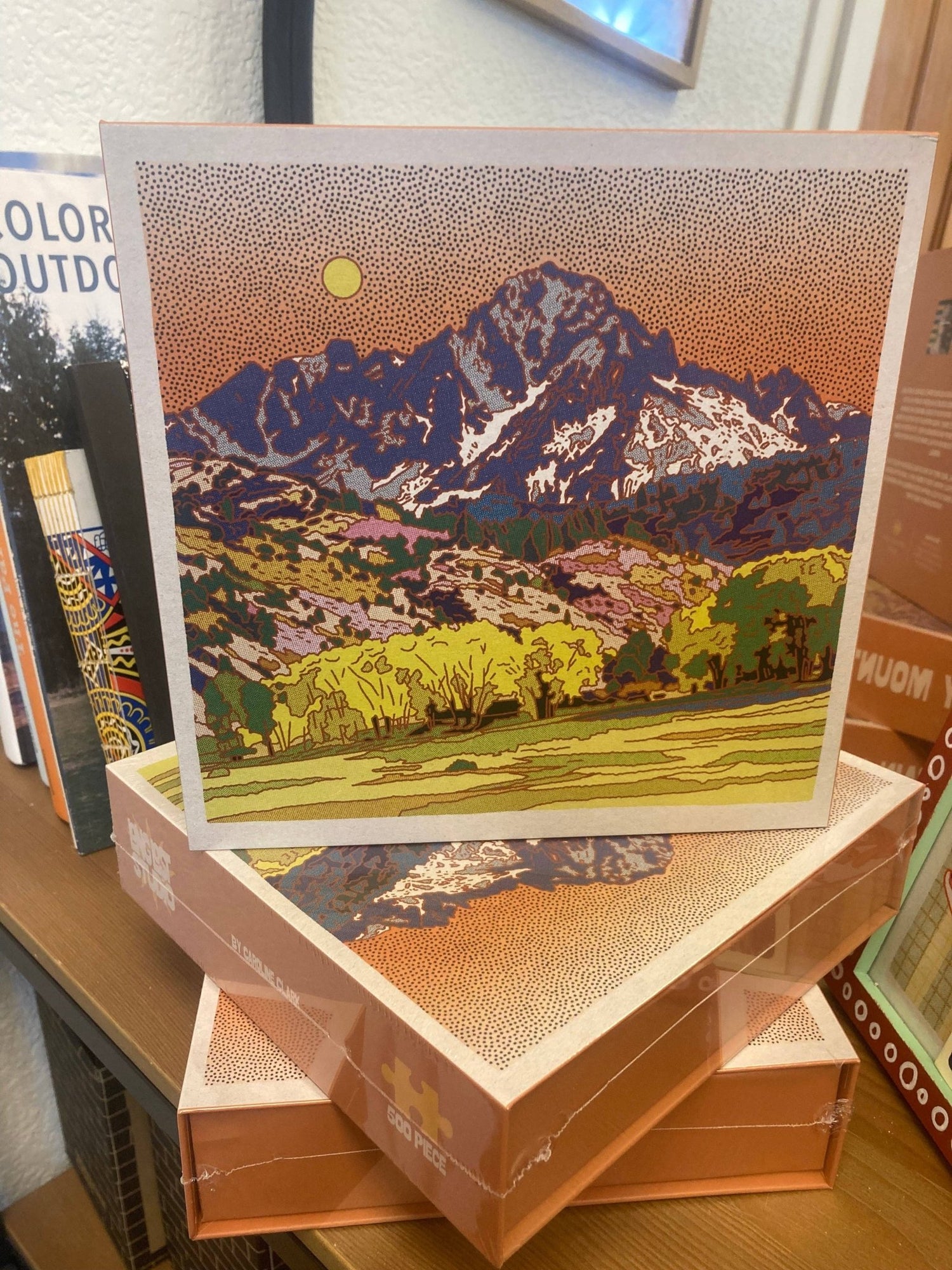 Rocky Mountain Sunset Puzzle - MST GoodsCaroline Clark