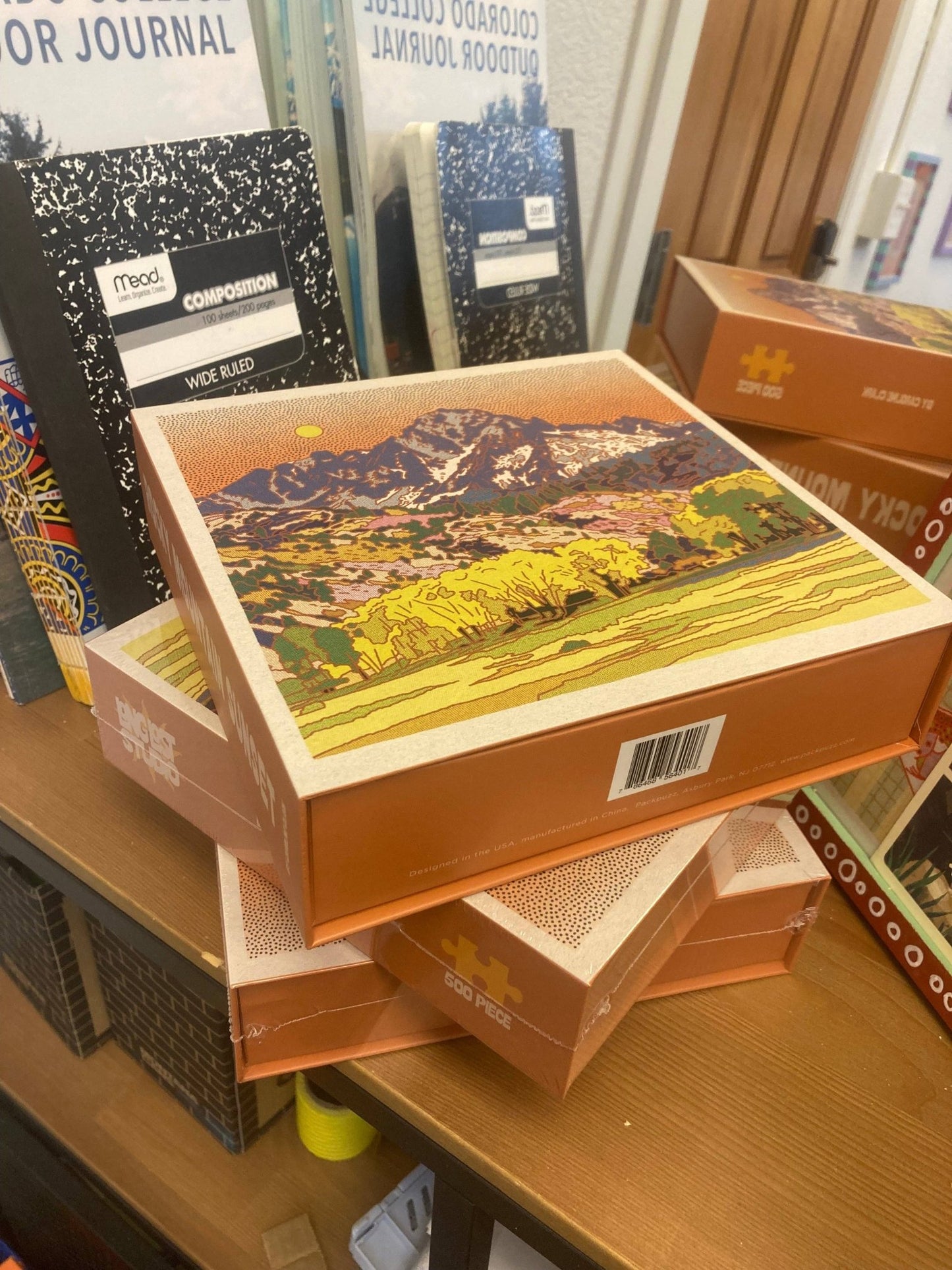Rocky Mountain Sunset Puzzle - MST GoodsCaroline Clark