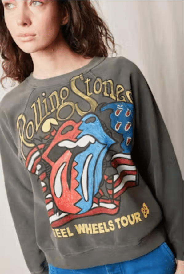 Rolling Stones Steel Wheel on Stencil Sweatshirt - MST GoodsPeople of Leisure