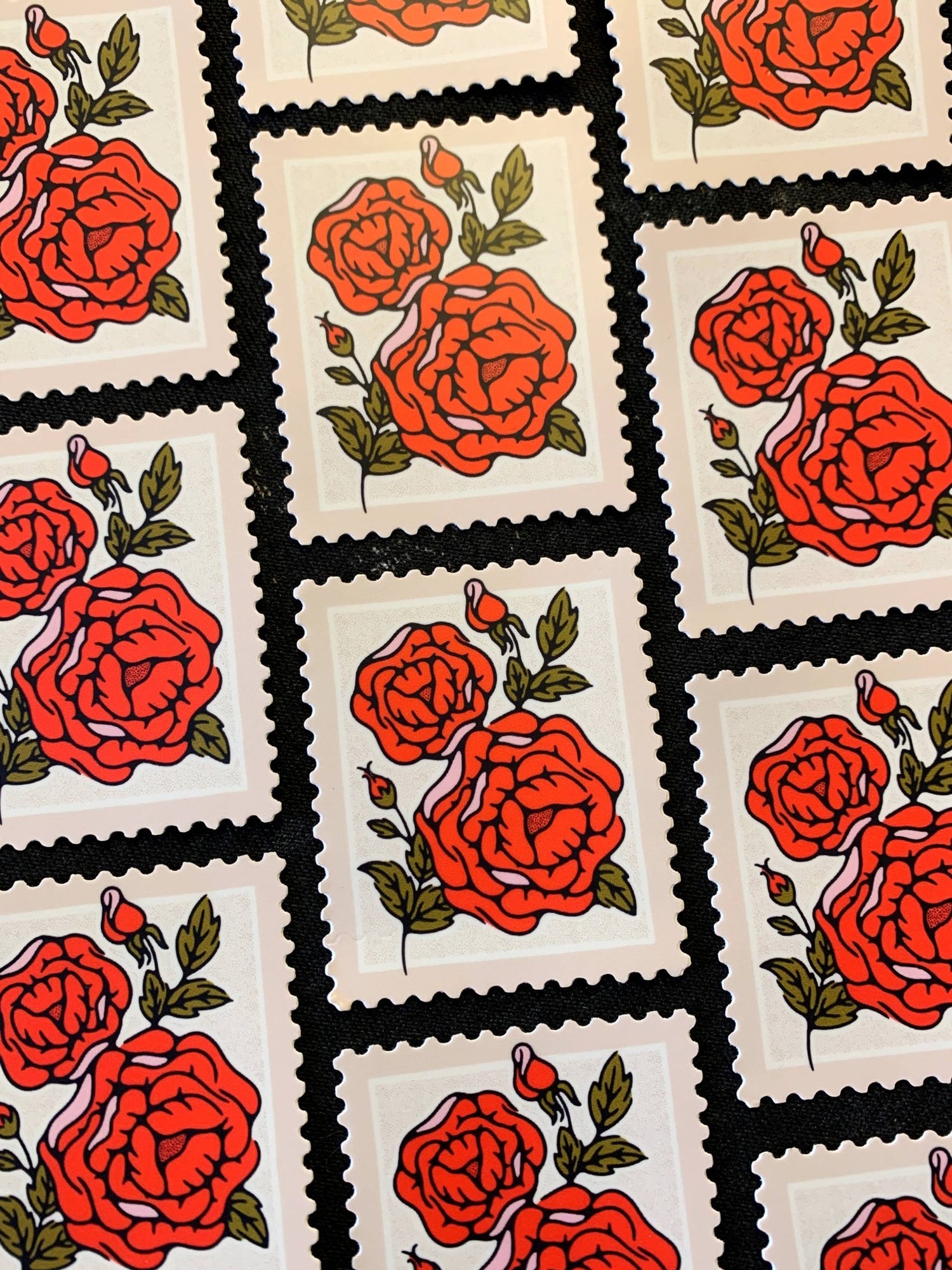 Rose Stamp Sticker - MST GoodsDecorative StickersHoundstooth Design + Supply Co