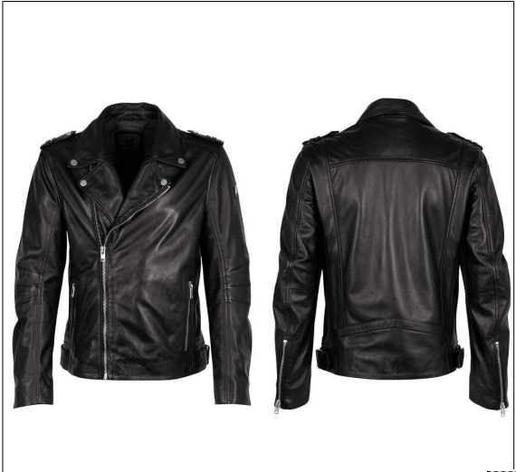 Rotys Black Leather Moto Jacket - MST GoodsMauritius
