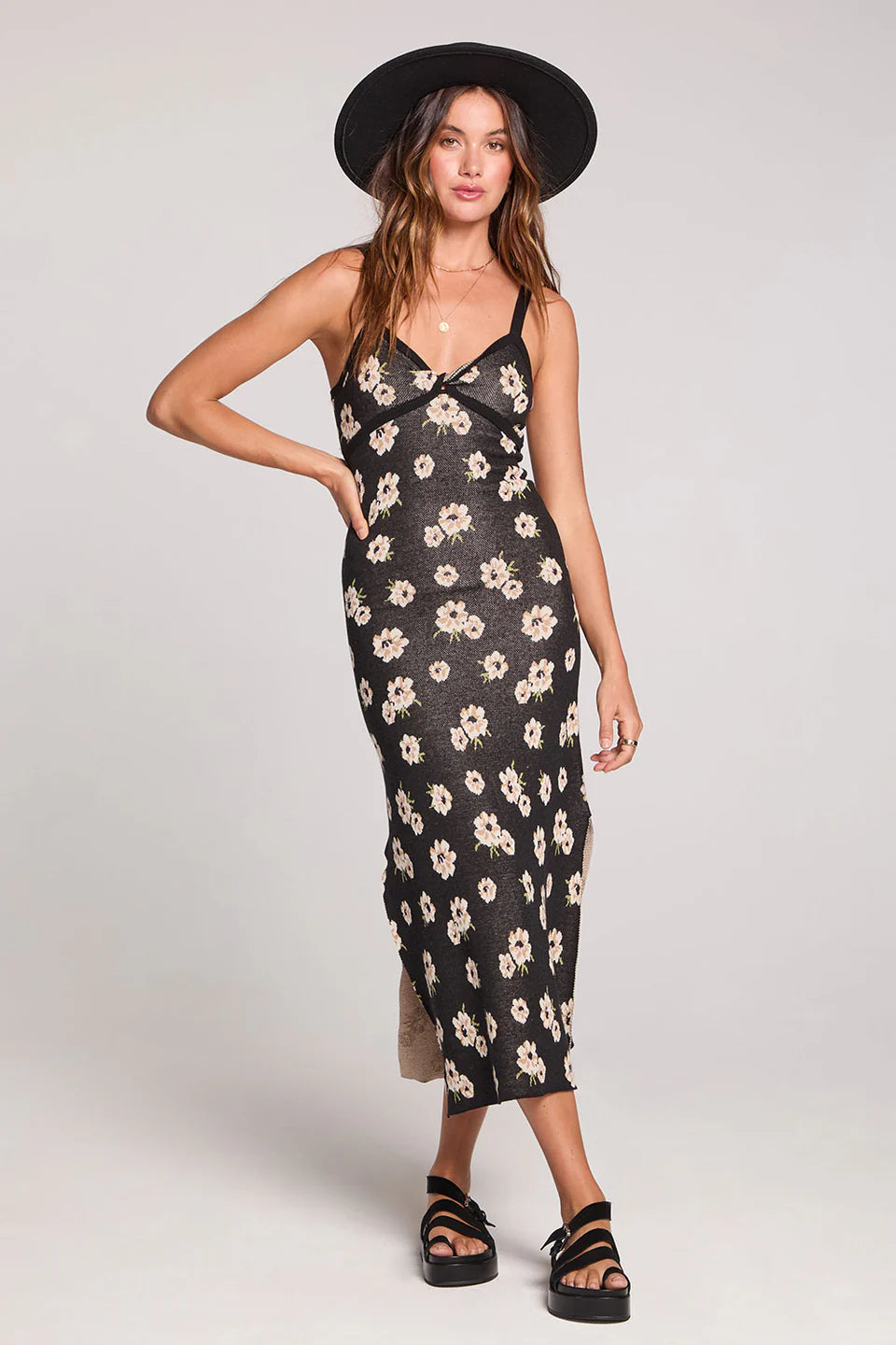 Enrine Floral Midi Dress