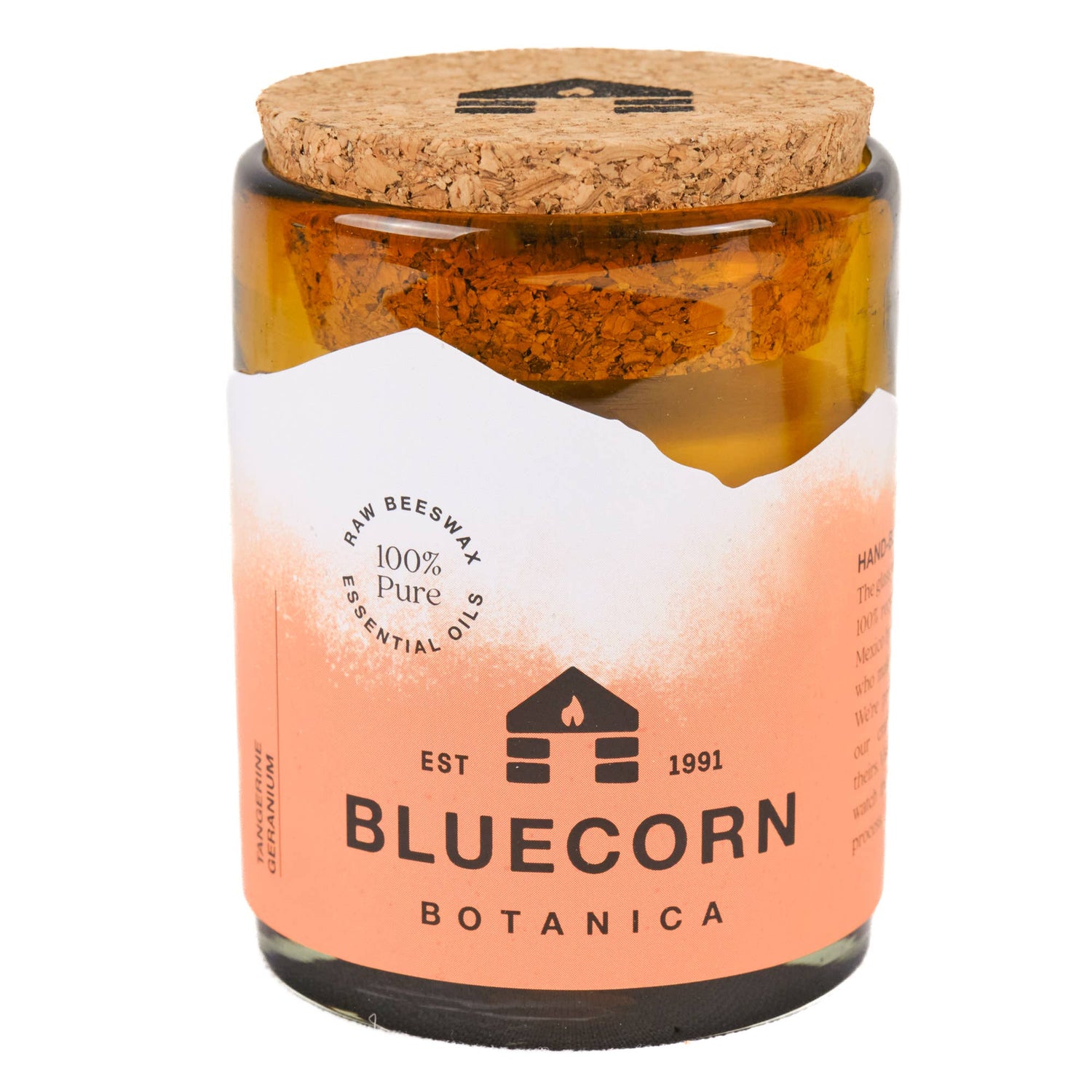 Scented Beeswax Candles - Pure Essential Oils - Blown Glass Holders - MST GoodsBluecorn Candles