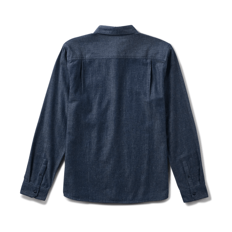 Scholar Chambray Button Up Shirt Mid Indigo - MST GoodsRoark