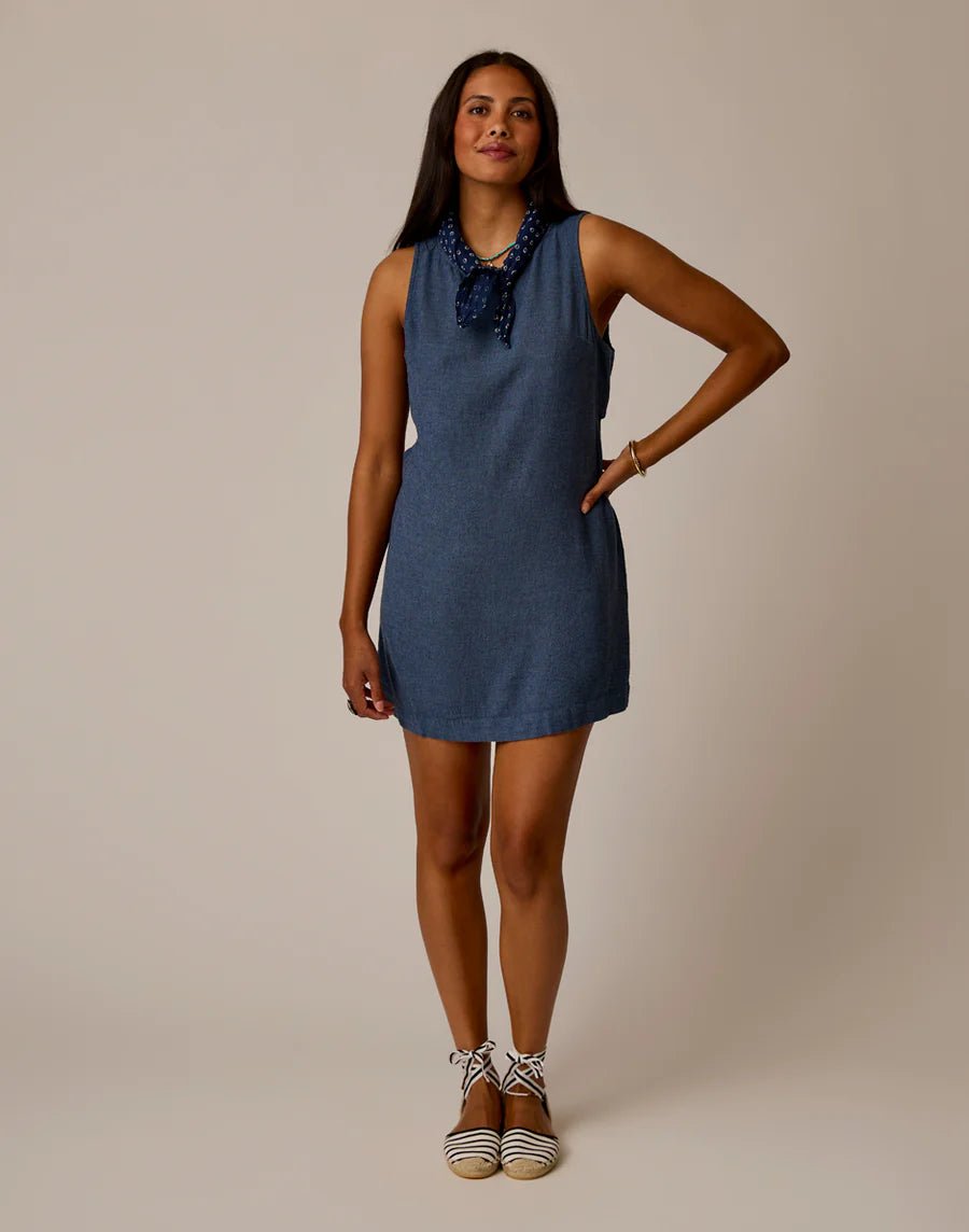 Scottie Linen Dress - Captain Chambray - MST GoodsCarve Designs