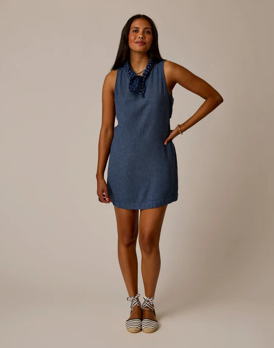 Scottie Linen Dress - Captain Chambray - MST GoodsCarve Designs