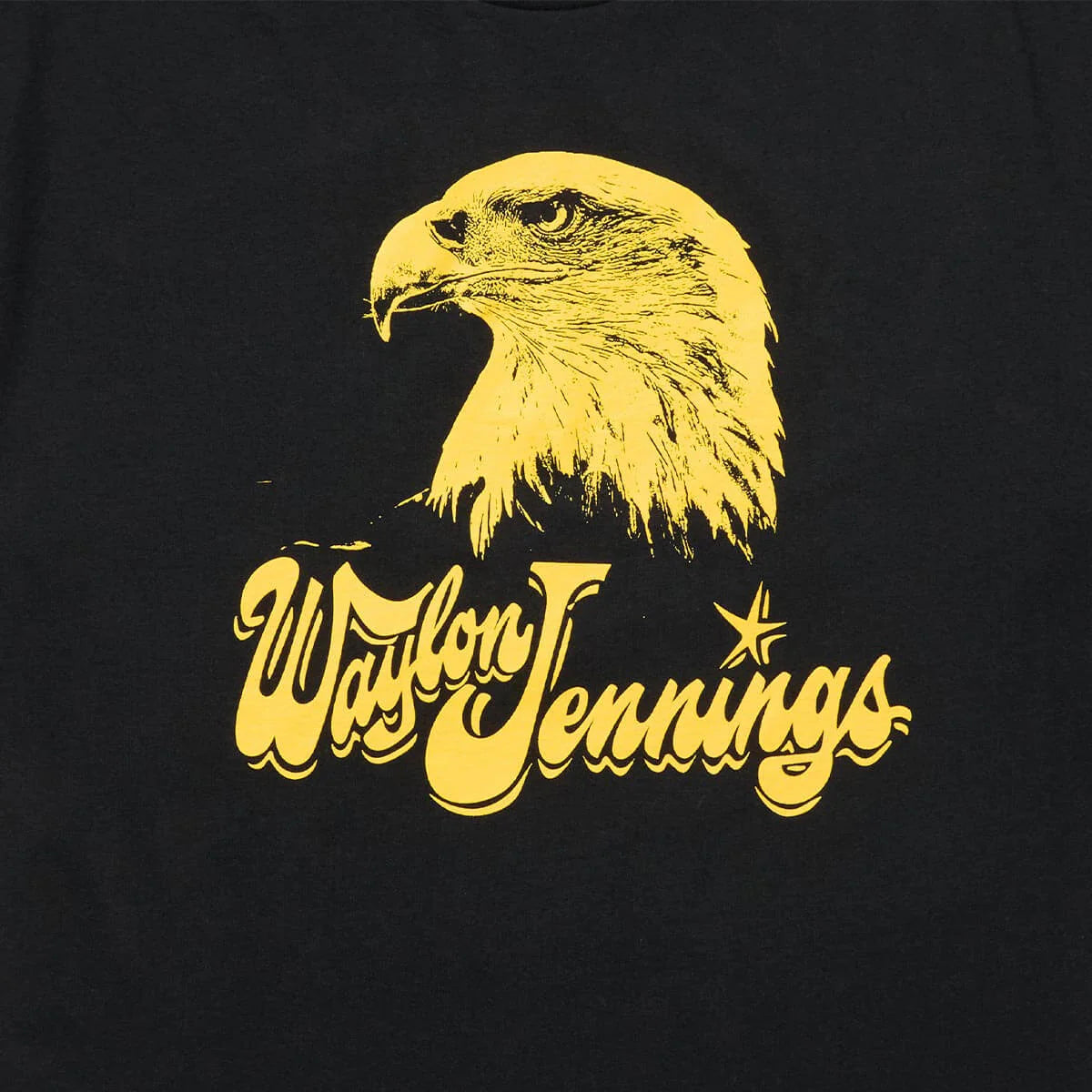 Seager x Waylon Jennings Eagle Tee Vintage Black