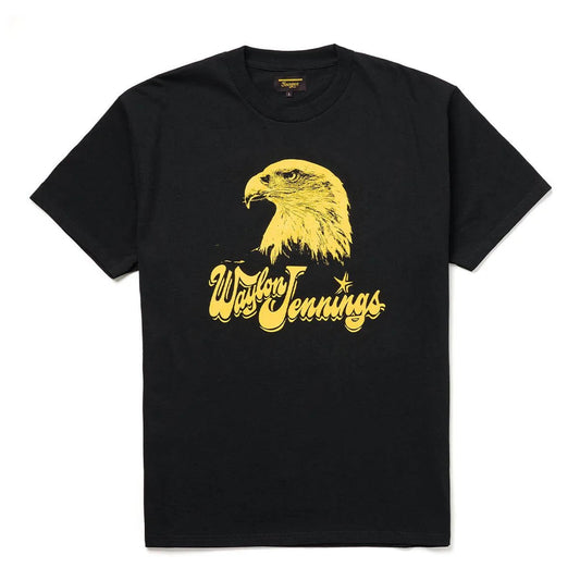 Seager x Waylon Jennings Eagle Tee Vintage Black - MST GoodsT ShirtSeager