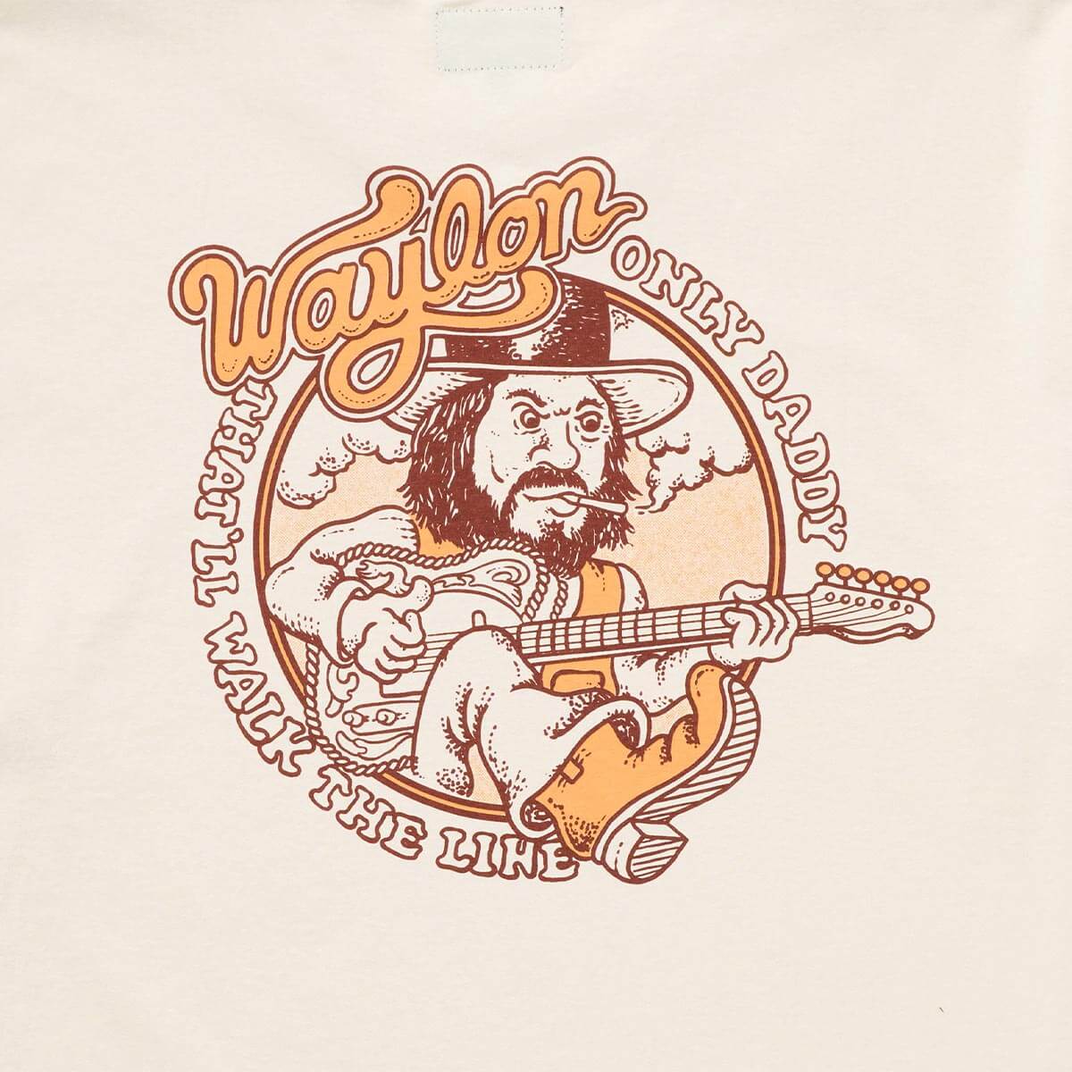 Seager x Waylon Jennings Only Daddy That'll Walk the Line Tee - MST GoodsT ShirtSeager