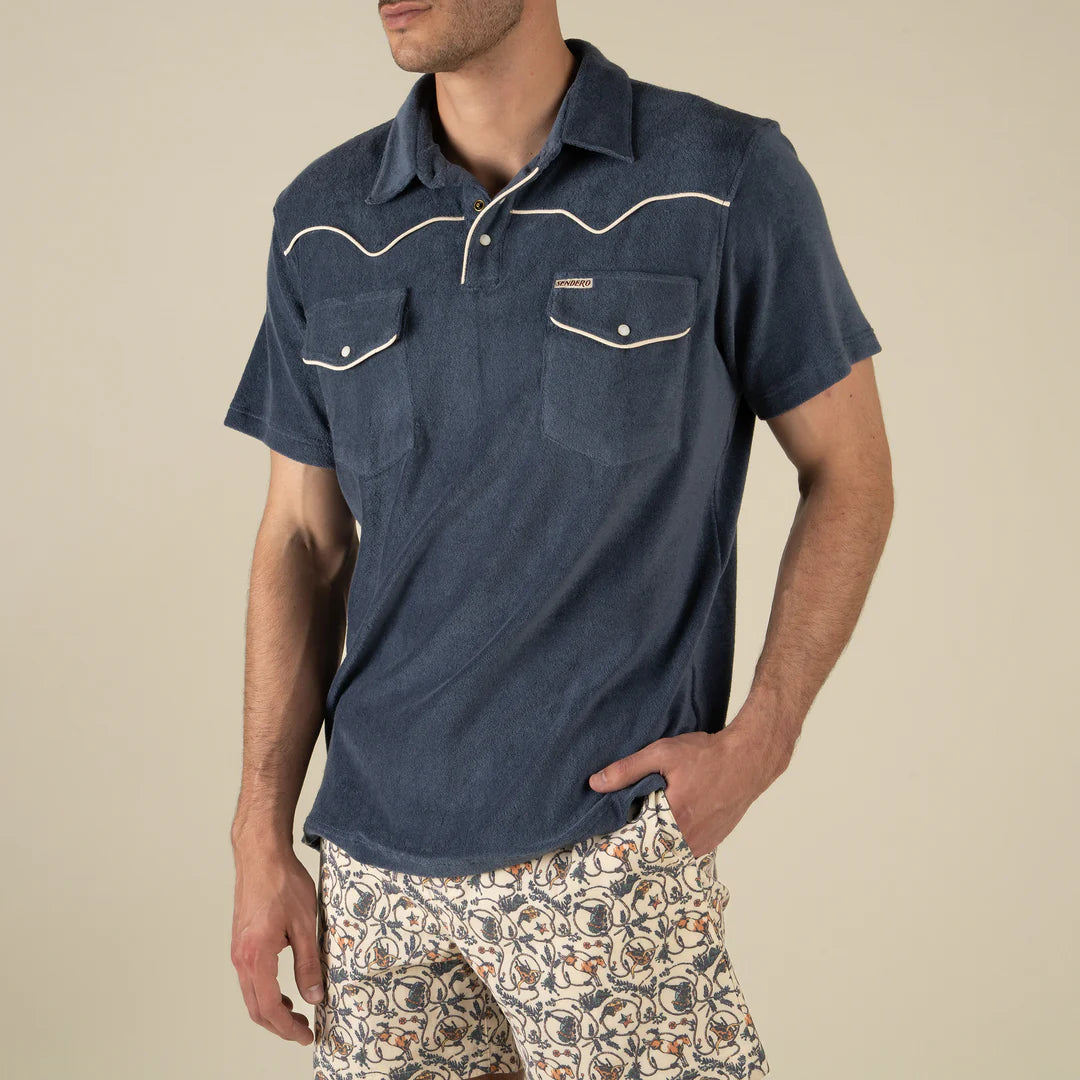 Cantina Short Sleeve Terry Polo