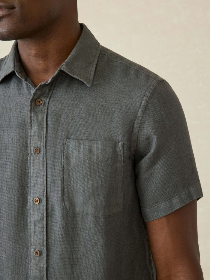 Short Sleeve Palma Linen Shirt - MST GoodsShort Sleeve Button up ShirtFaherty