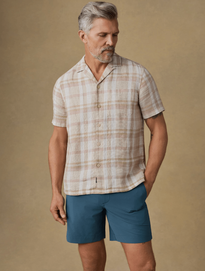 Short Sleeve Palma Linen Shirt - MST GoodsShort Sleeve Button up ShirtFaherty