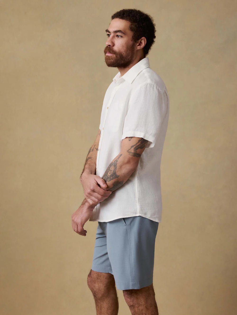 Short Sleeve Palma Linen Shirt - MST GoodsShort Sleeve Button up ShirtFaherty