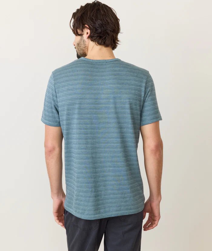 Signature Jacquard Crew Tee - MST GoodsMarine Layer