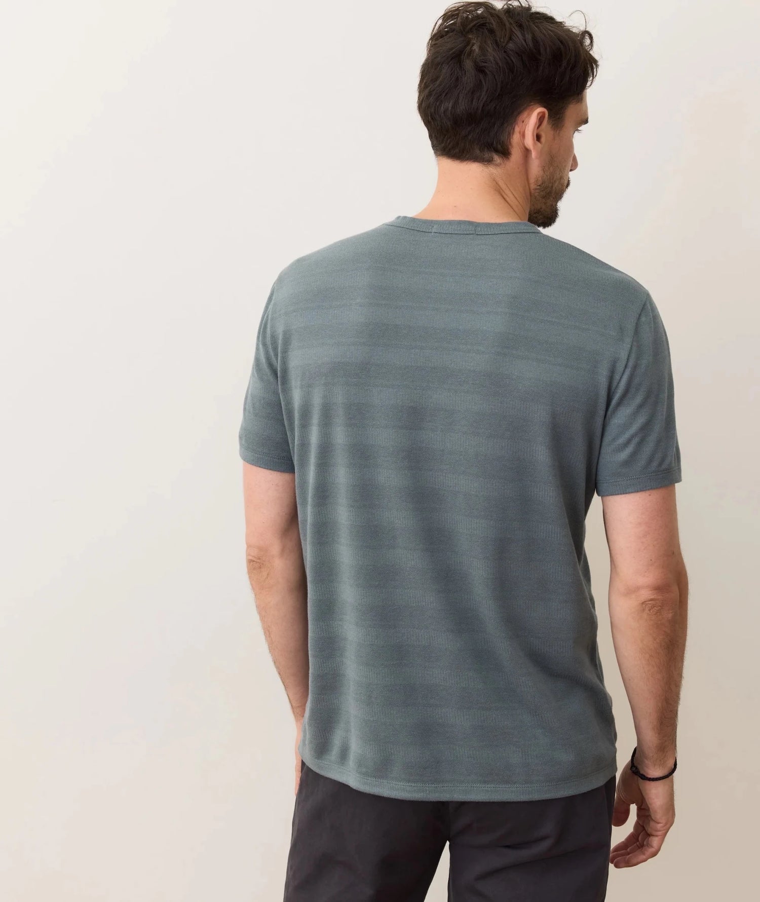 Signature Jacquard Crew Tee - MST GoodsMarine Layer